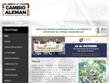 Tablet Screenshot of cambioaleman.com